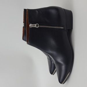 Sixtyseven Black Western Inspired Ankle Boot Size 38